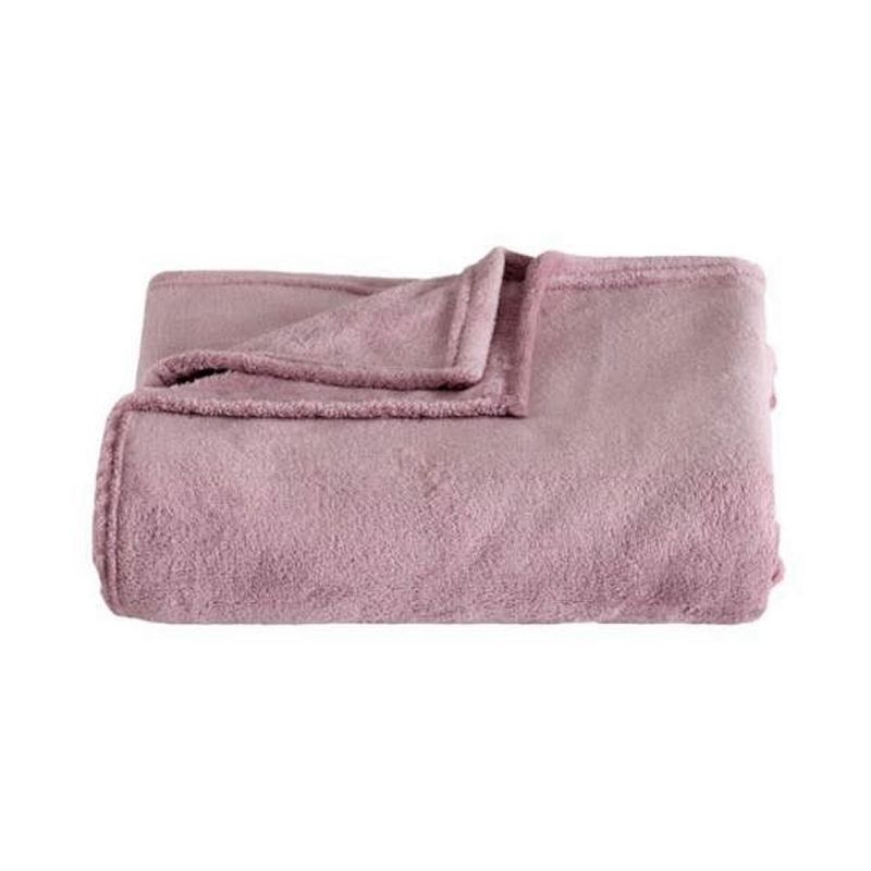 Cobertor Solteiro Kacyumara Blanket Flannel Microfibra Mauve Mauve
