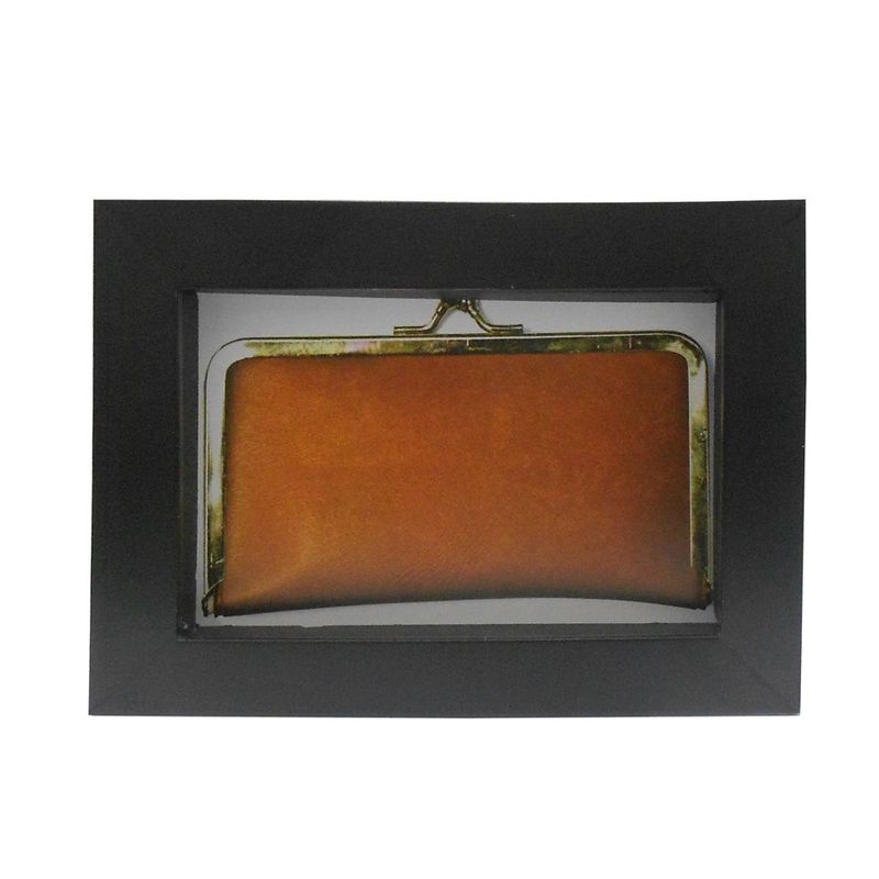 Porta Retrato Design Loral & Sorrentino 15x10 cm Bloco Madeira Preto
