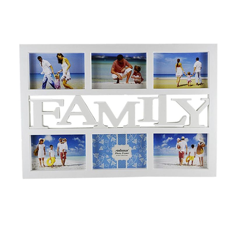 Porta Retrato Amigold 15x10 cm Family Branco