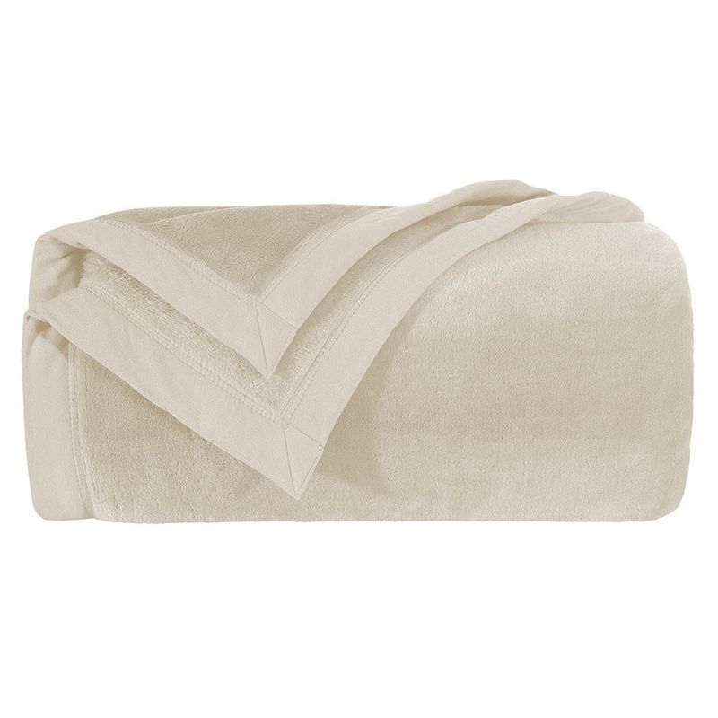 Cobertor Queen Kacyumara Blanket 600g/m² Microfibra Branco Pérola