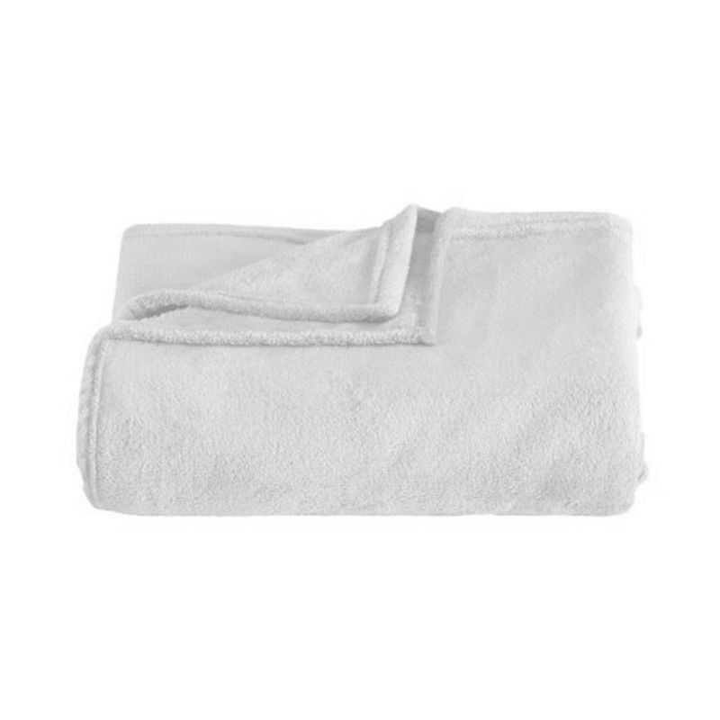 Cobertor Solteiro Kacyumara Blanket Microfibra Branco