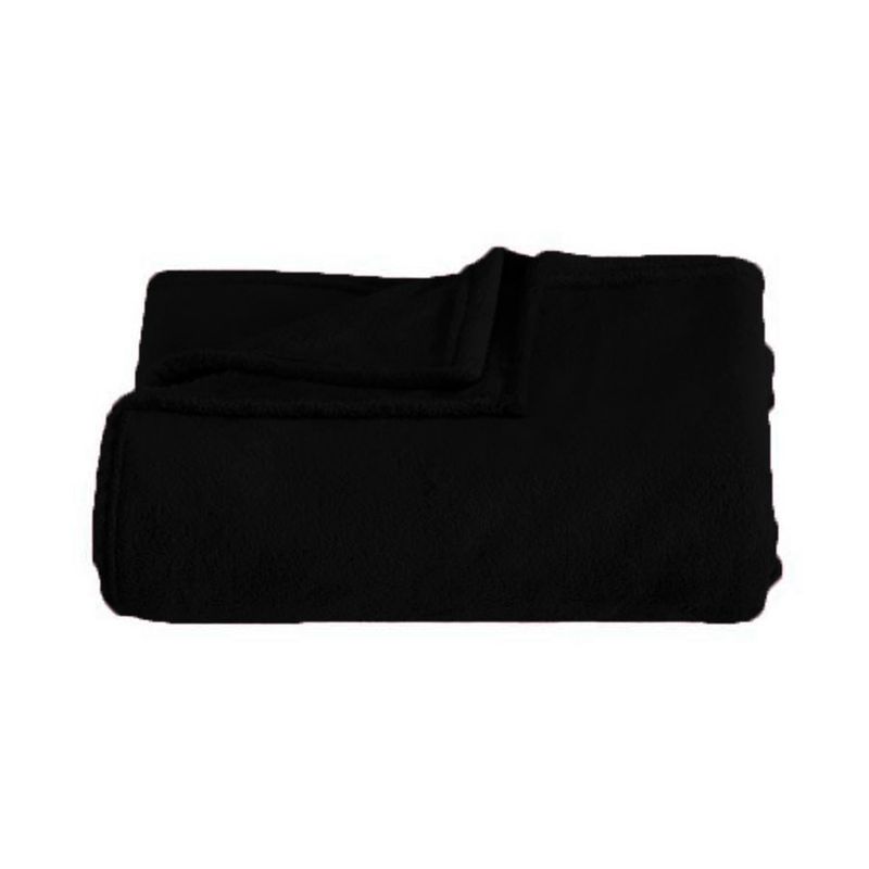 Cobertor Queen Kacyumara Blanket Microfibra Preto