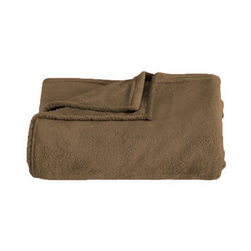 Cobertor Queen Kacyumara Blanket Microfibra Marrom Escuro