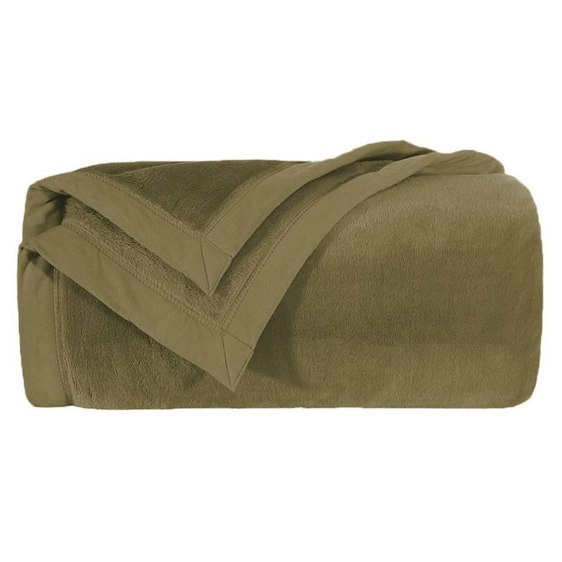 Cobertor Casal Kacyumara Blanket 600g/m²  Microfibra Marrom