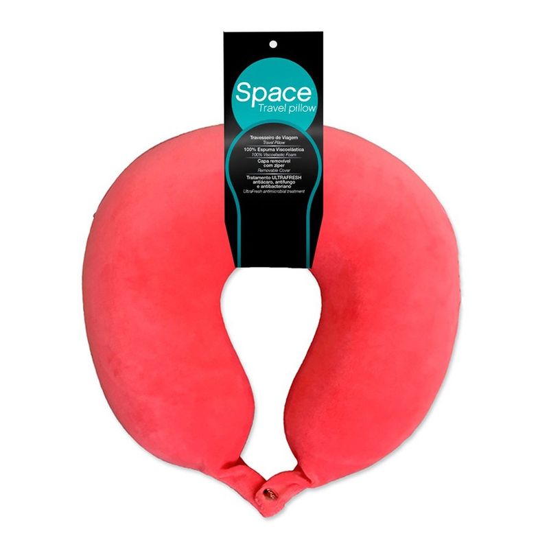 Travesseiro de Pescoço Nap Space Travel Plush - Diversas Cores Rosa