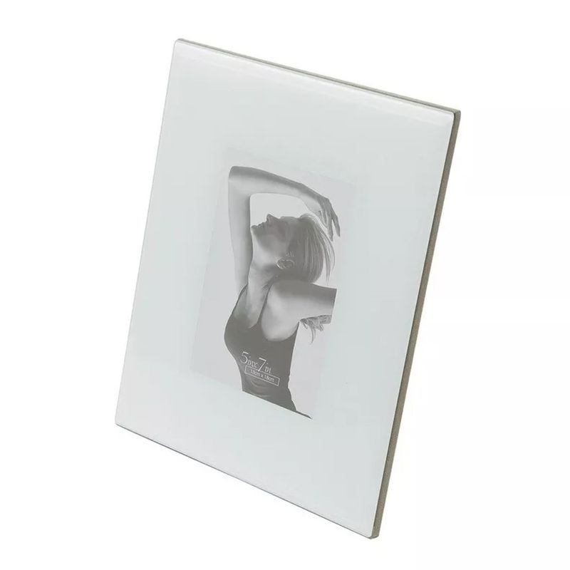 Porta Retrato Rojemac 10x15cm Prestige Vidro Branco