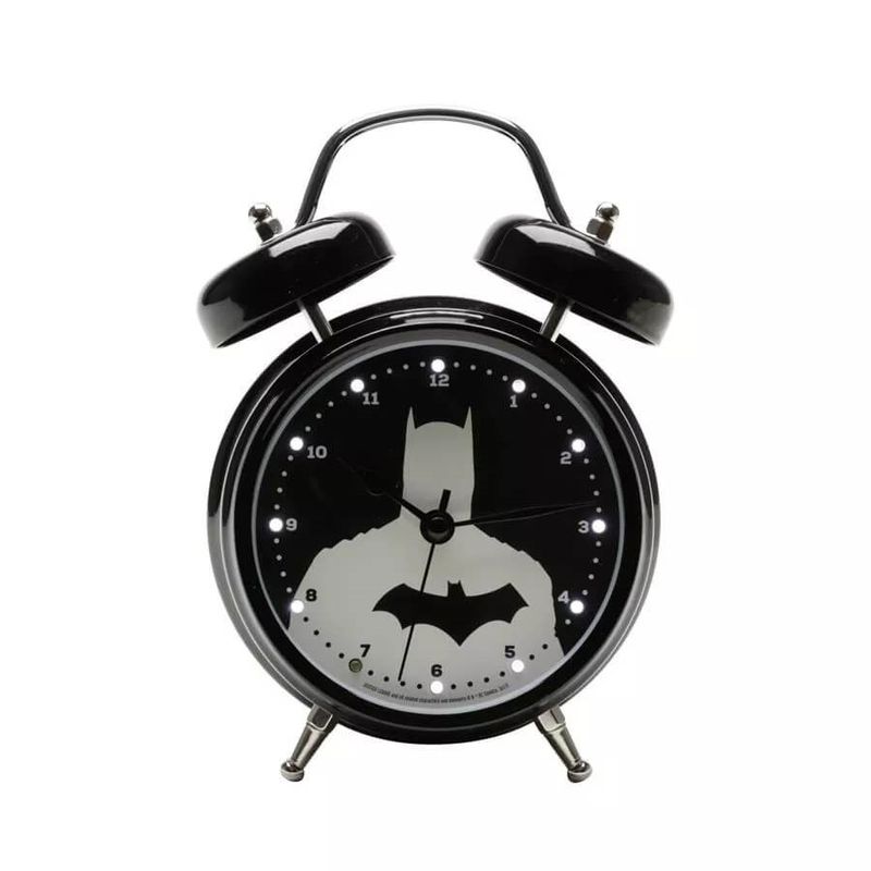 Relógio Despertador Metal Justice League Batman