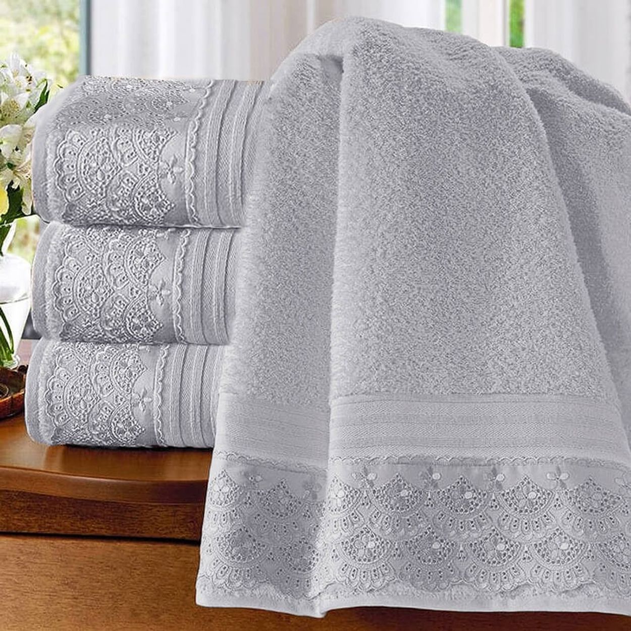 Aquecedor de toalhas de casa de banho BERNSTEIN R20C cromado curvo