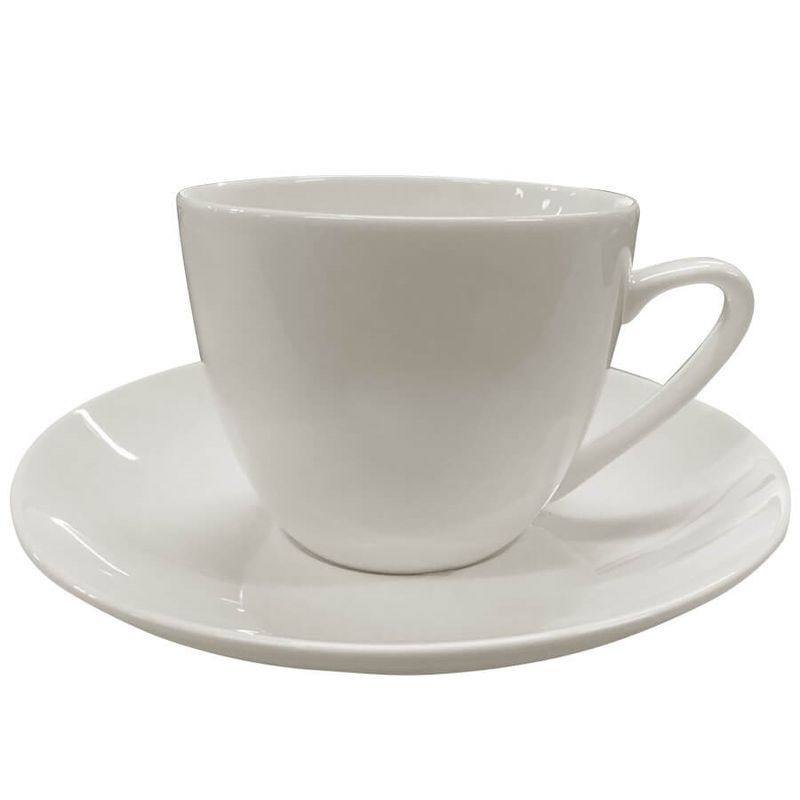Jogo de Café 12 Peças Lyor Clean Porcelana Branco