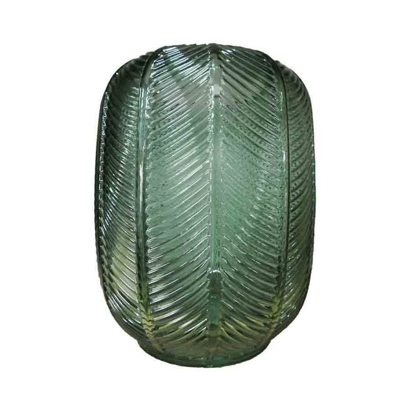 Vaso de Vidro Rojemac Leaves Verde 19cm