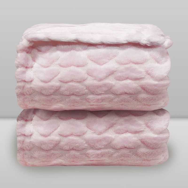 Manta Donna Laco Bebe Hearts Relevo Rosa Bebe Manta Baby Lojas Lojas Donna