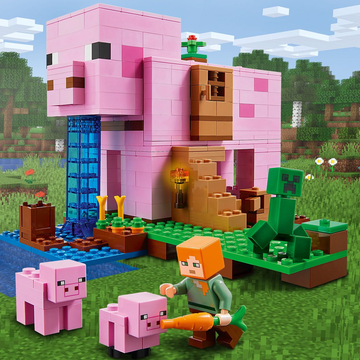 Lego Minecraft A Casa do Porco 21170 - Lojas Donna