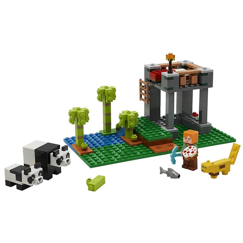 LEGO-MINECRAFT-A-CRECHE-DOS-PANDAS