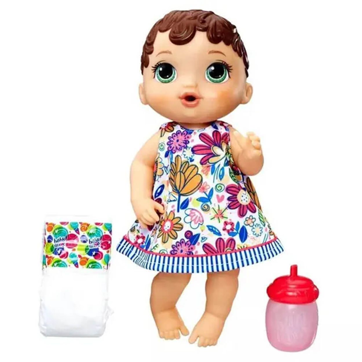 KIT ROUPA BONECA BABY ALIVE - ROUPAO DE BANHO GIRL - CASINHA 4 - Ri Happy